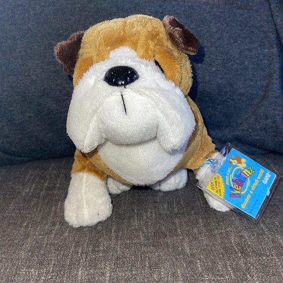 WEBKINZ Ganz BULLDOG HM126 w/hang & but Tag No Code plush stuffed animal - Picture 1 of 16
